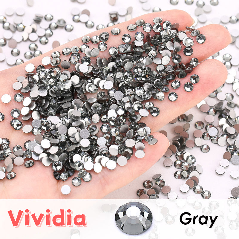 3D Diamond Rhinestone Nail Drill Cup Flat-Bottomed Glass Mobile Phone Case DIY Stick for Jewelry Shoes
