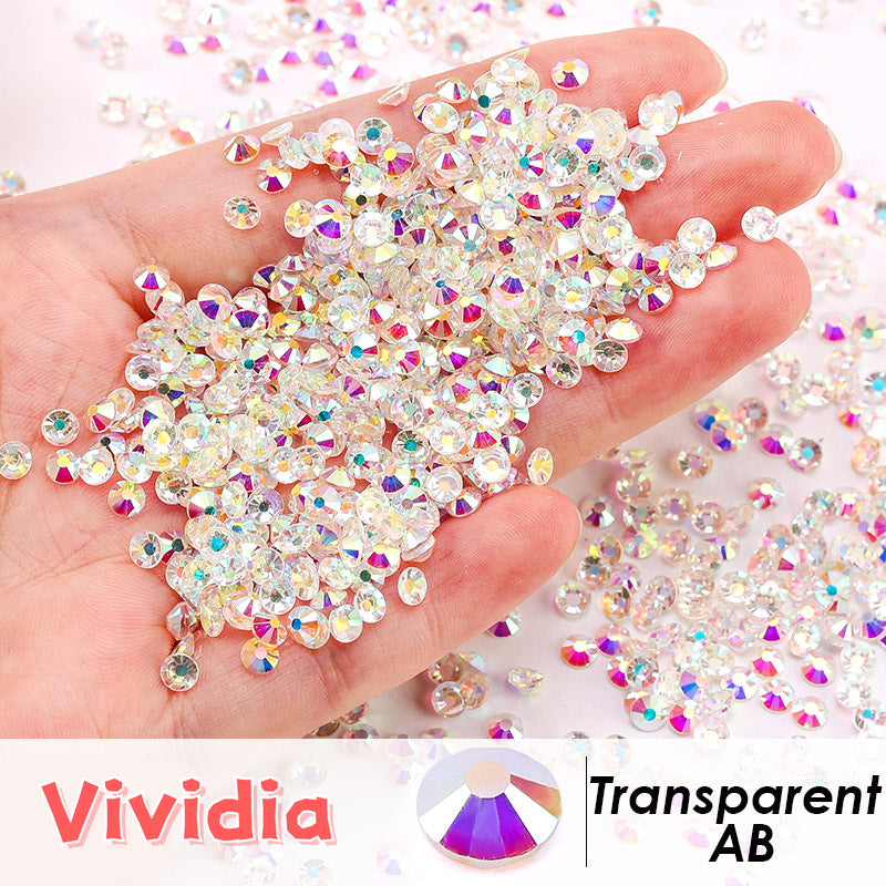 Customs Size Crystal Nail Diamond Stone Strass Clear Glass Rhinestones Collection for 3D Nails Art Decorations