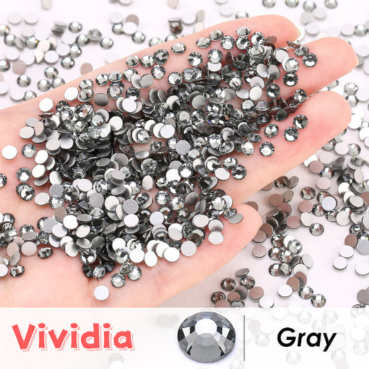 3D Diamond Rhinestone Nail Drill Cup Flat-Bottomed Glass Mobile Phone Case DIY Stick for Jewelry Shoes