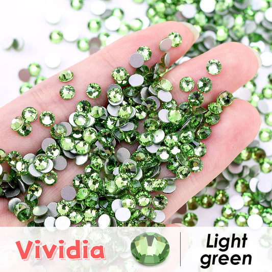 Bulk Rhinestones Wholesale Glass Rhinestones Flat Back Glitter Diamond Stone for  Nail Art